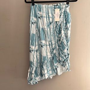 Shore | Portugal Midi Skirt Painted Palms